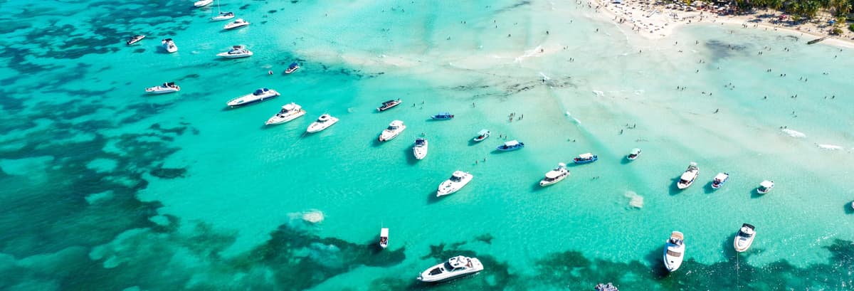 Fiesta en una playa de Isla Mujeres